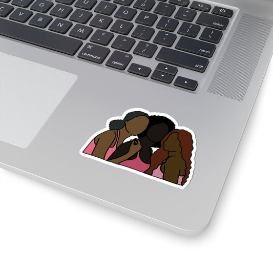 Three Pretty Girls Sticker