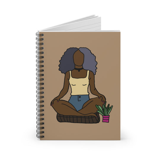 Black Girl Wellness Journal - Mindful Writing, Self-Care Journal, Gift for Yogis