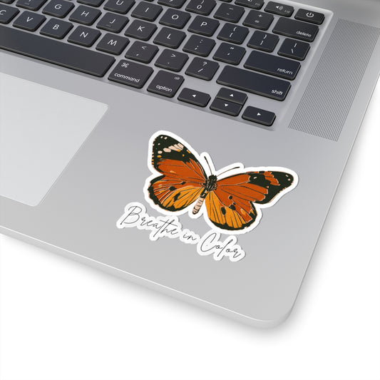 Breathe in Color Butterfly Sticker