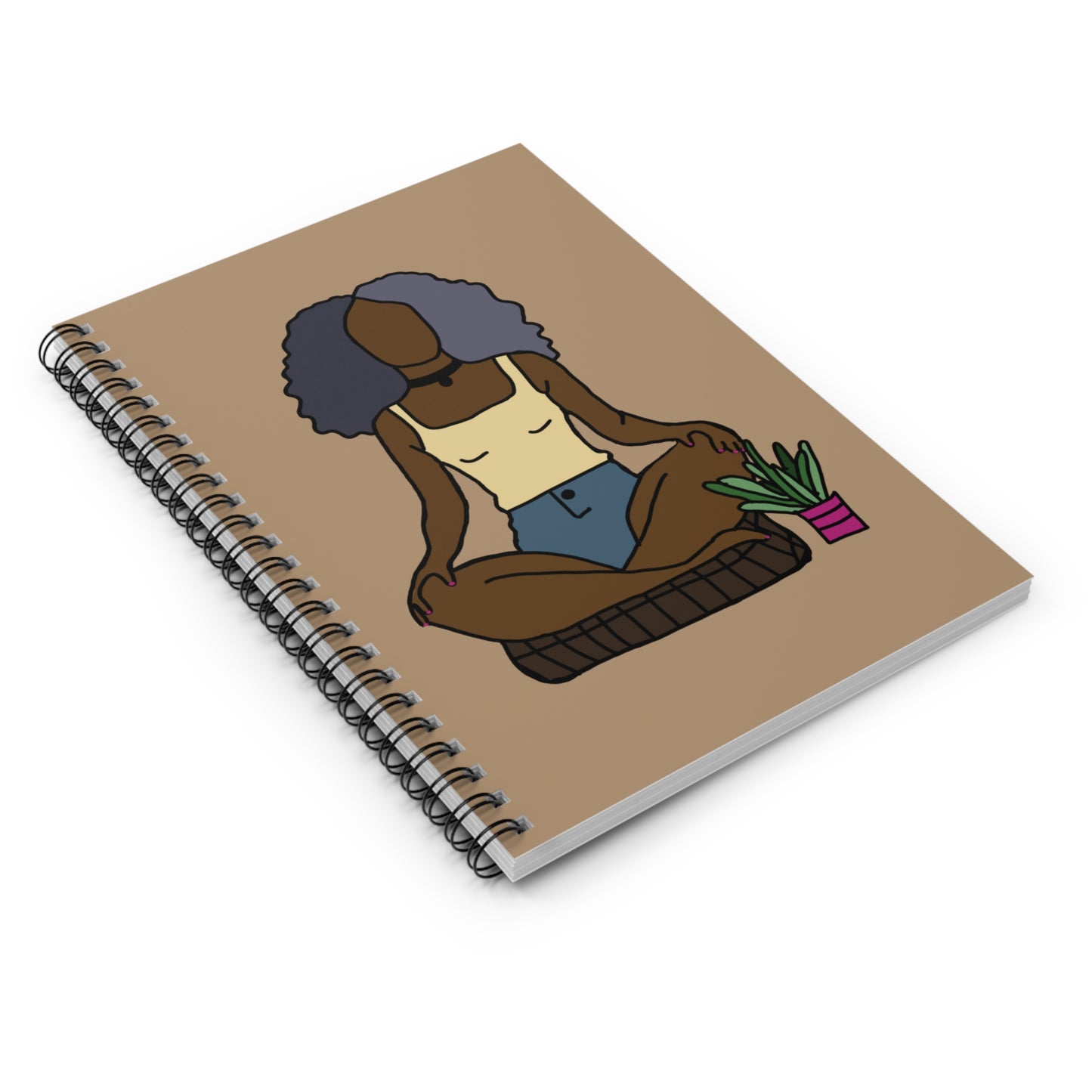 Black Girl Wellness Journal - Mindful Writing, Self-Care Journal, Gift for Yogis