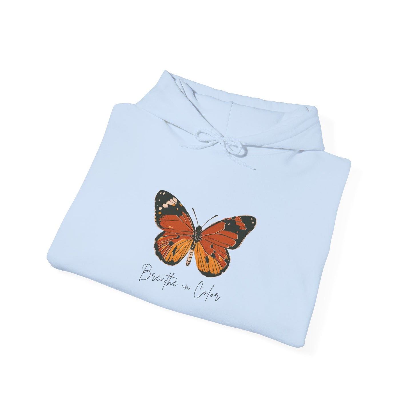 Breathe in Color Butterfly Logo Hoodies