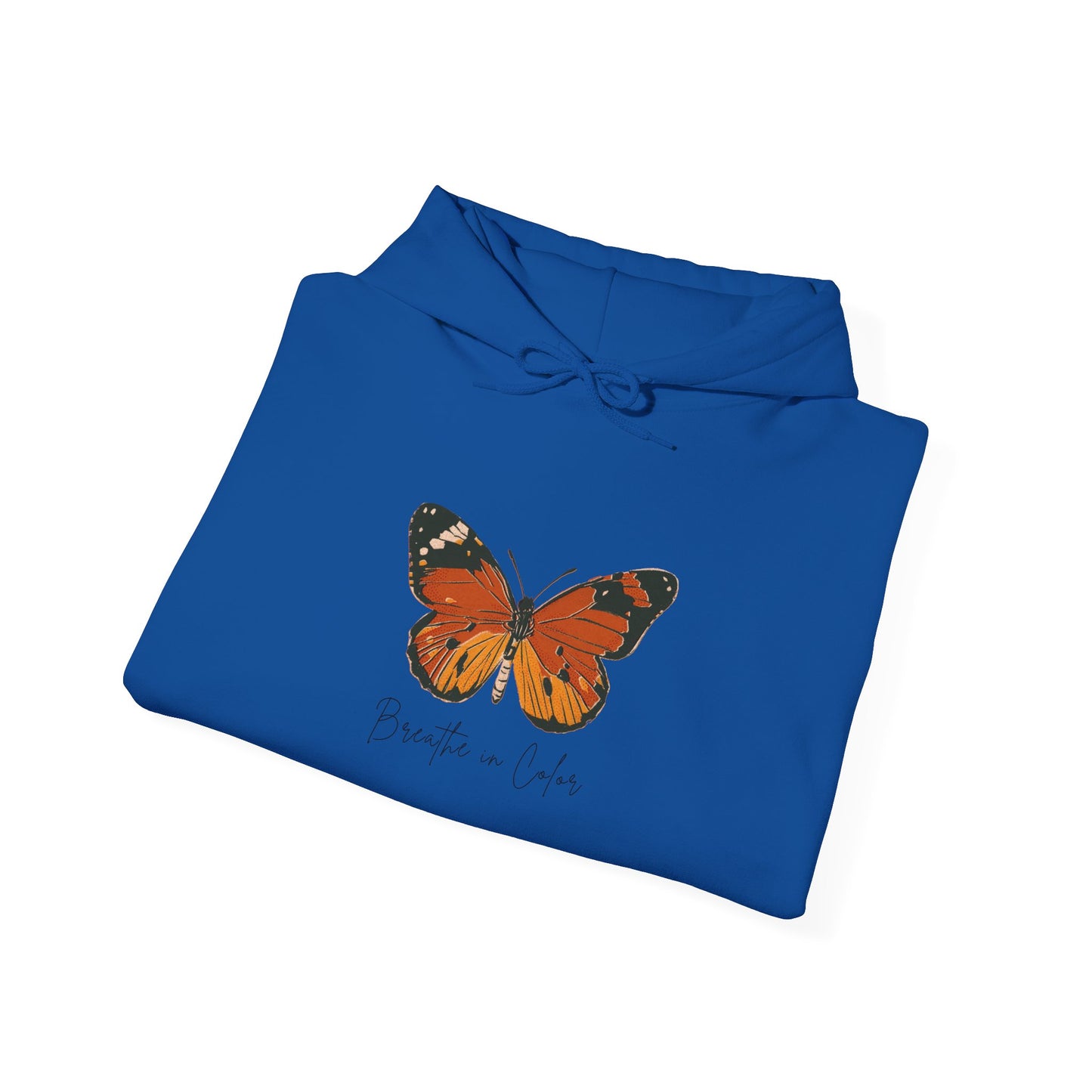 Breathe in Color Butterfly Logo Hoodies