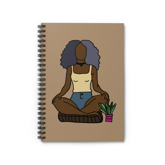 Black Girl Wellness Journal - Mindful Writing, Self-Care Journal, Gift for Yogis
