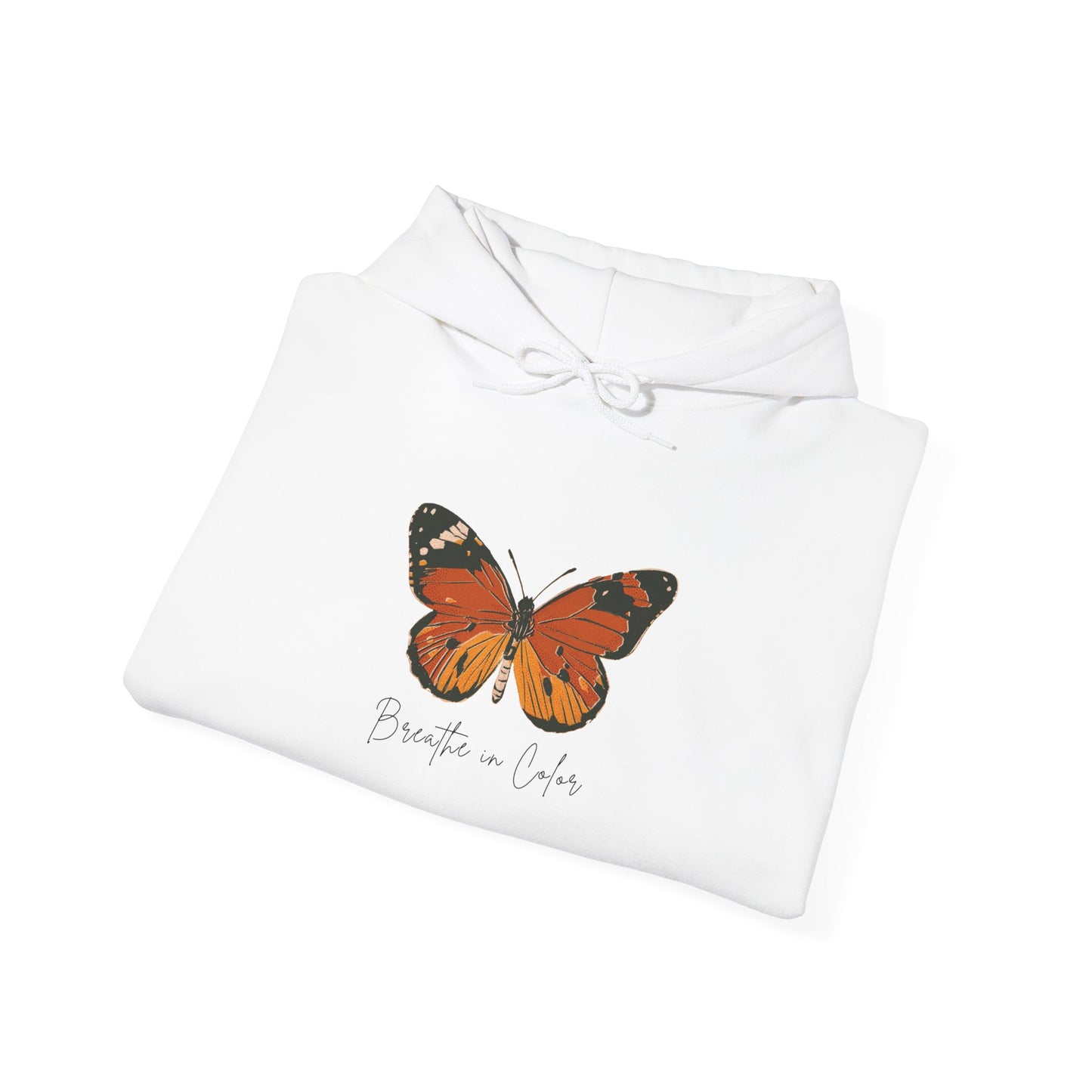 Breathe in Color Butterfly Logo Hoodies