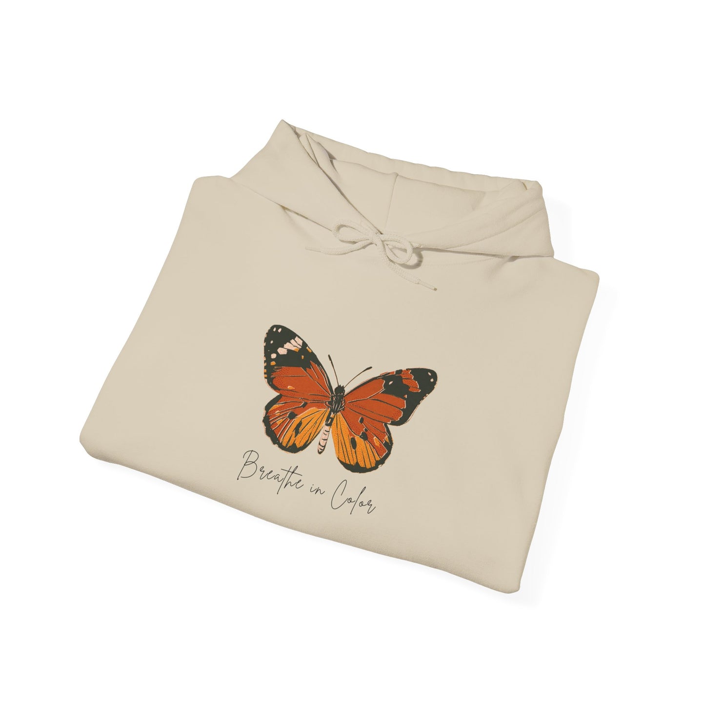 Breathe in Color Butterfly Logo Hoodies