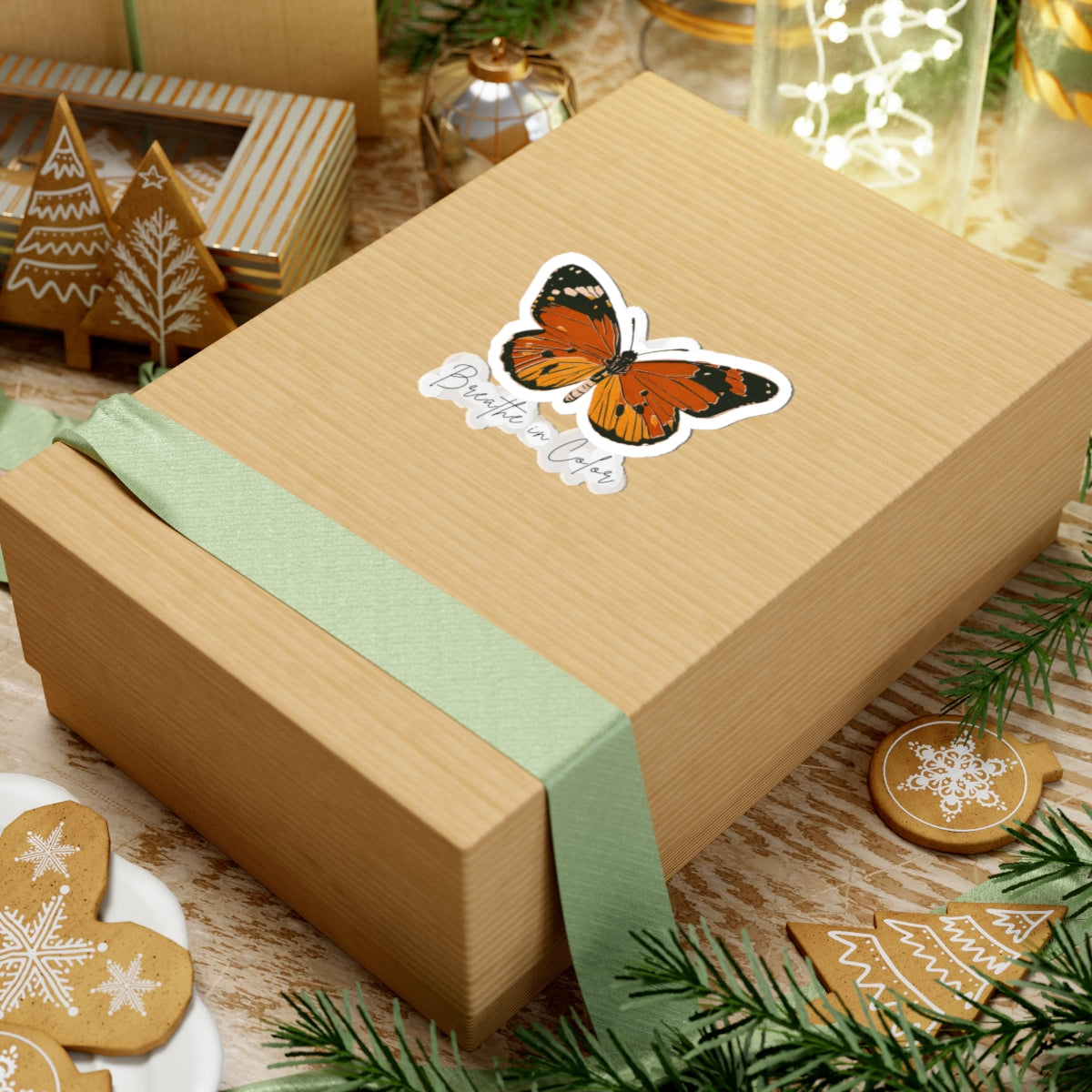 Breathe in Color Butterfly Sticker