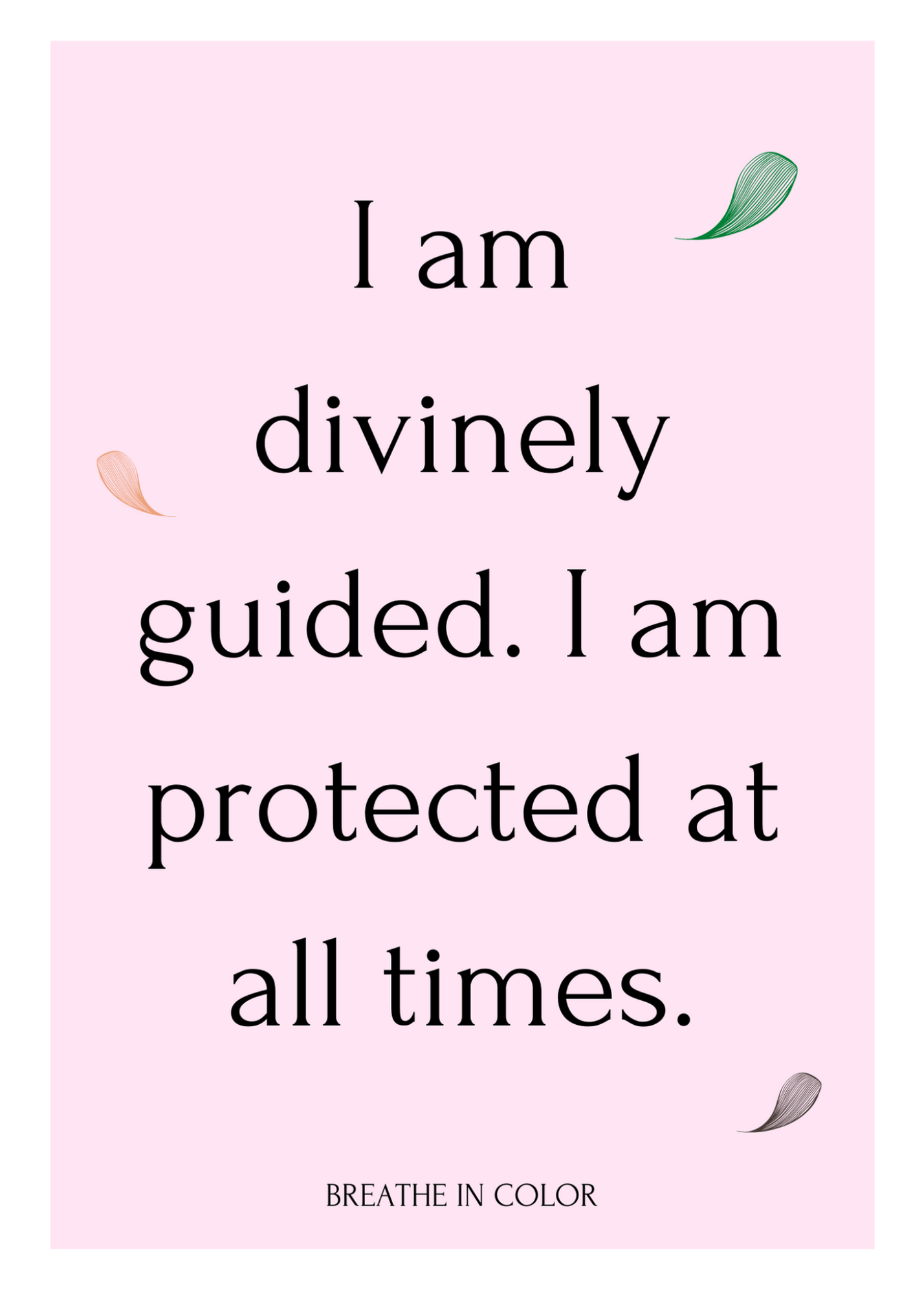 Breathe in Color Affirmation Cards – 35 Motivational Affirmations