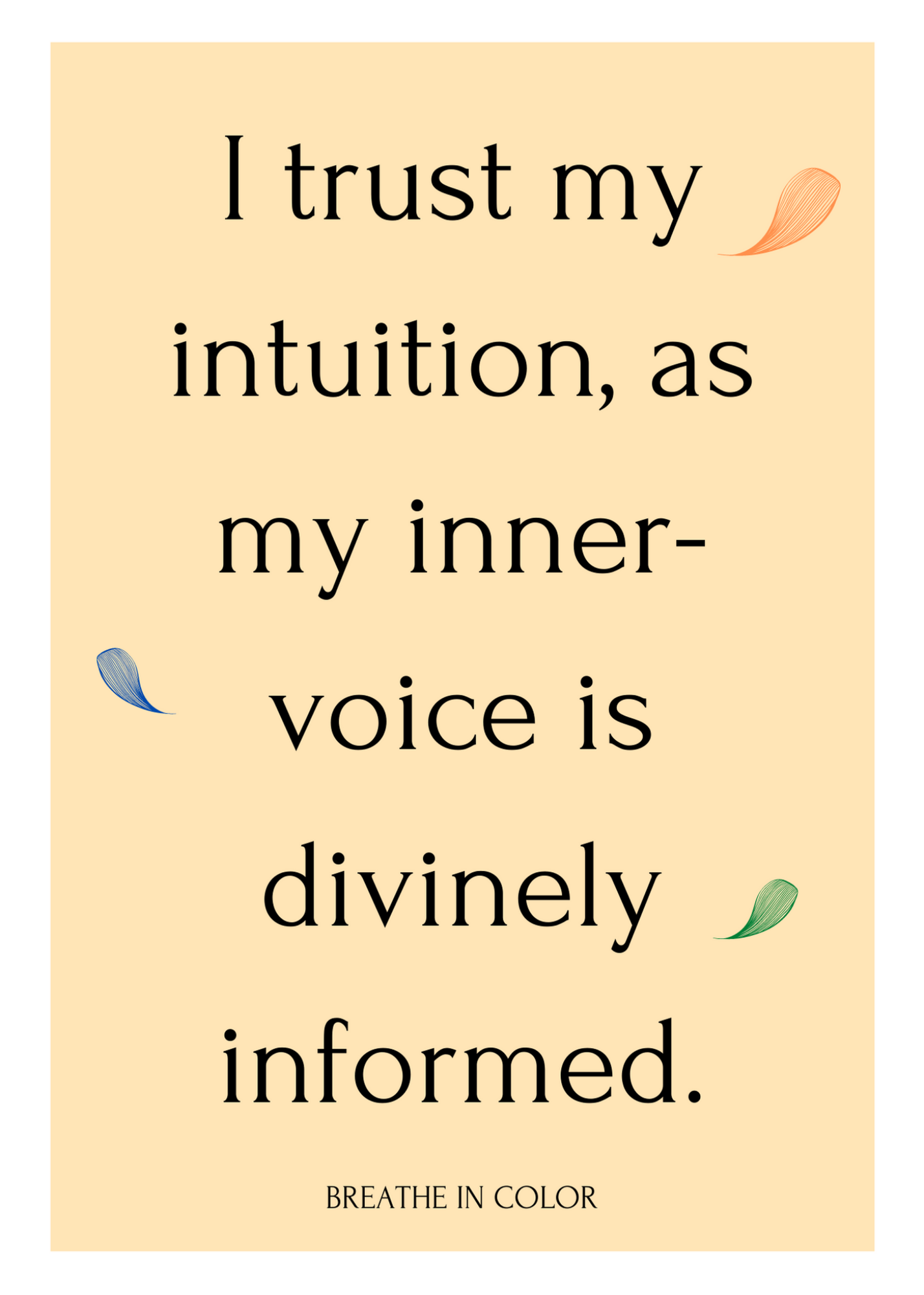 Breathe in Color Affirmation Cards – 35 Motivational Affirmations