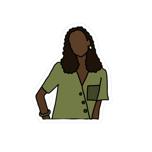 Green Girl Affirmation Sticker