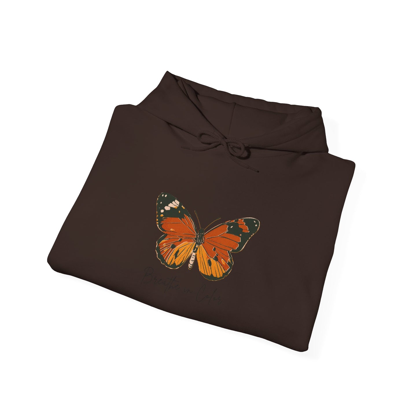 Breathe in Color Butterfly Logo Hoodies