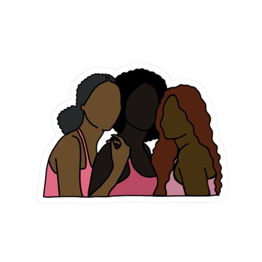 Three Pretty Girls Sticker
